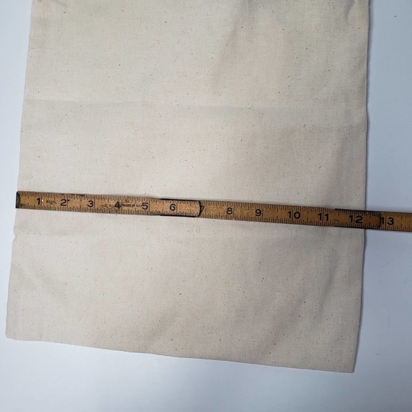 Tory Burch Shoe Dust Bag Natural Beige Cinch Drawstring Close Storage - Picture 7 of 7